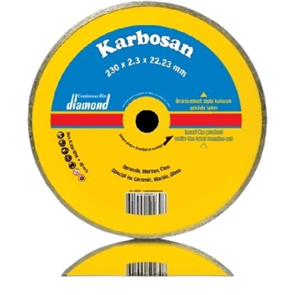 Ալմազնի Դիսկ  Karbosan 230B 230 Դեղին Չբ