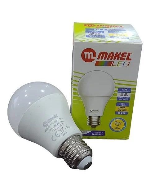 Makel 9W Լեդ 3000K Bc09.0W0227M Դեղին